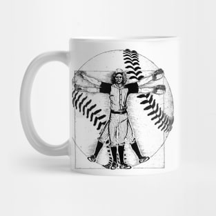 Vitruvian Baseball Player Mug